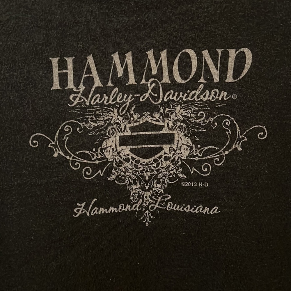 Women’s Hammond Louisiana Harley Davidson Dealer T Shirt Size M (GOOD) - Picture 4 of 7